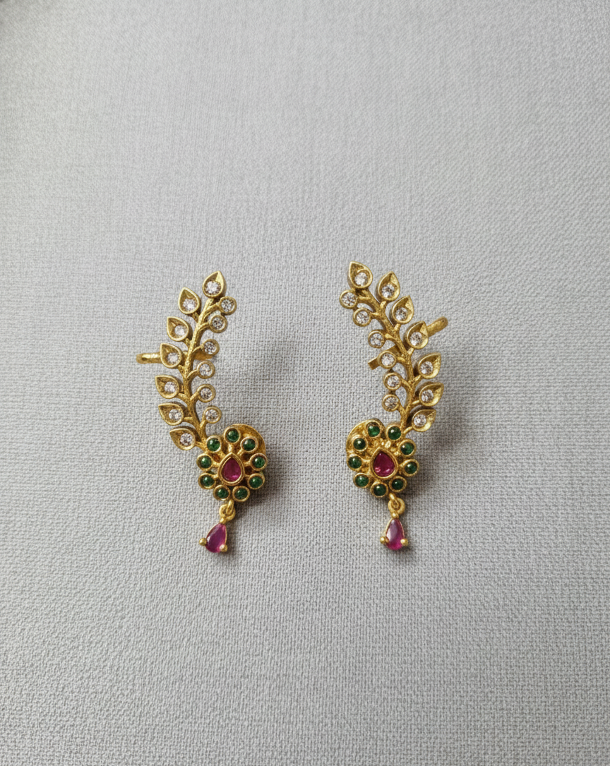 Ad Gold Ear Cuffs Earring For Woman & Girls